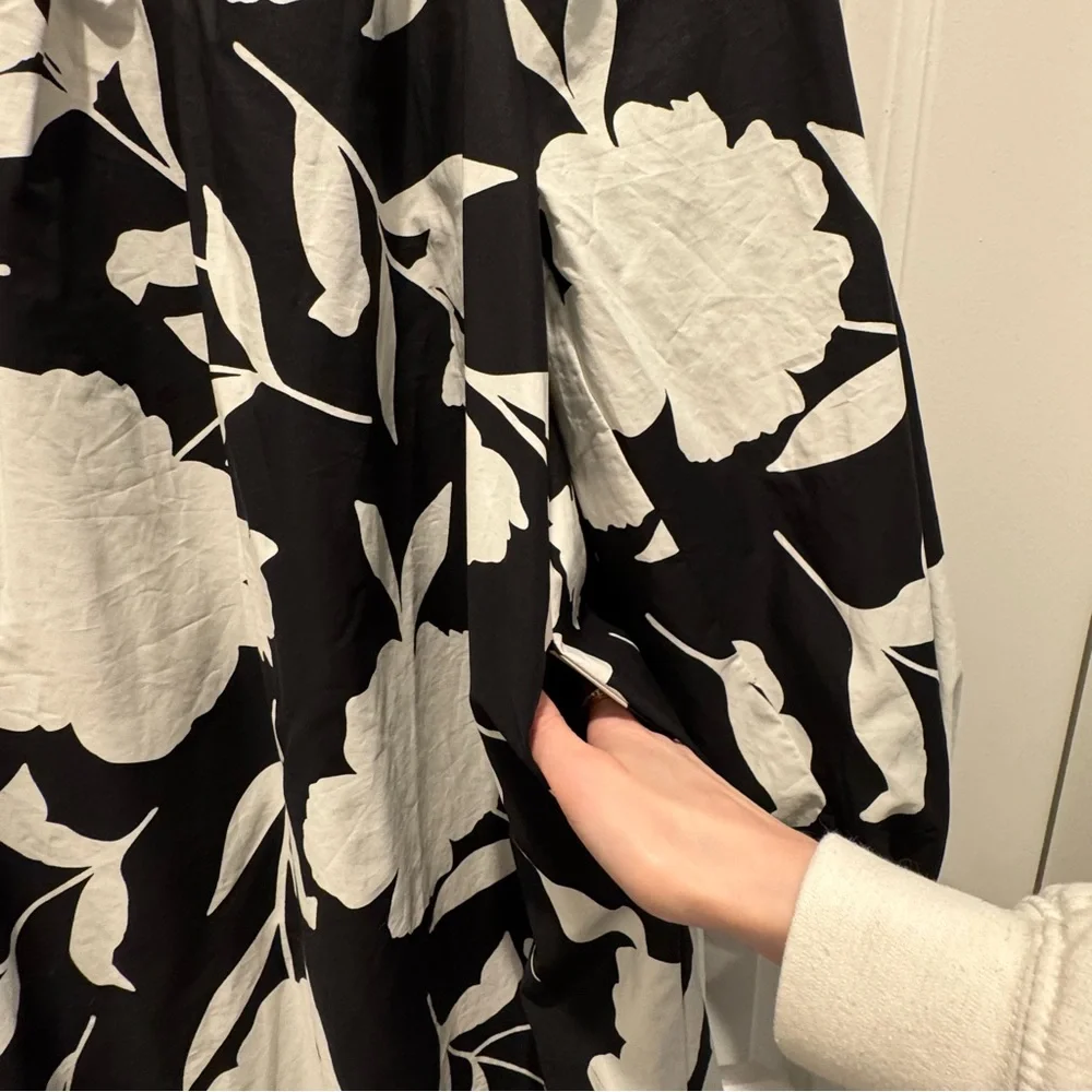 Kate Spade Black and White Floral Dress - Picture 4 of 4